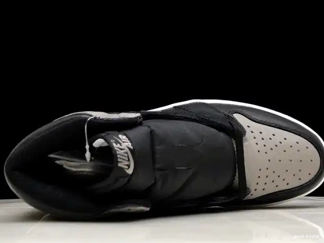 Rep Shadow OG Black High Grey Jordan Air Retro 555088-013 1 0601